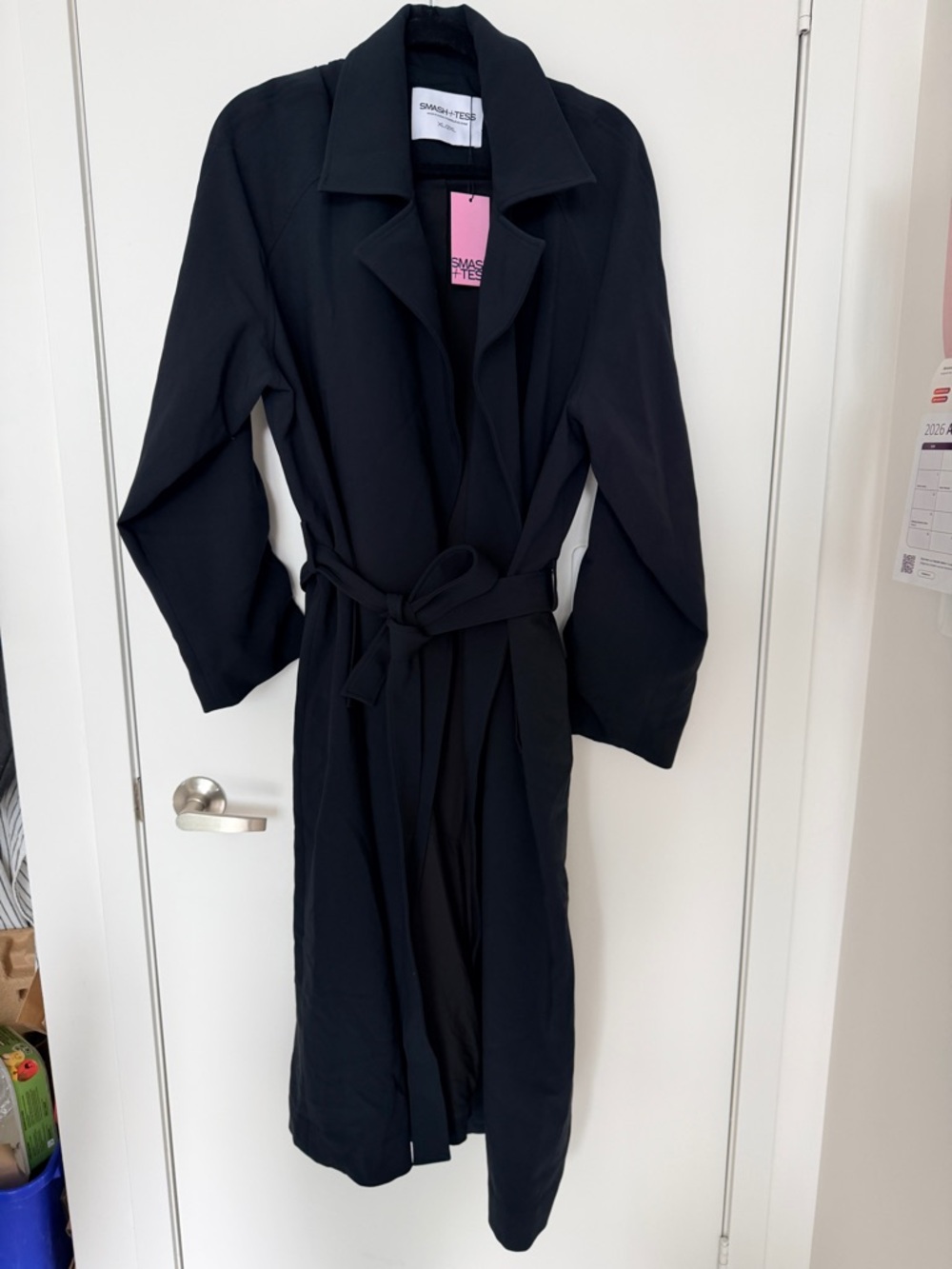 SMASH + TESS Women's Harper Buttonless Trench Coat in XL/2XL